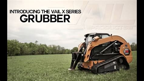 vail products skid steer attachments|grubber attachment for skid steer.